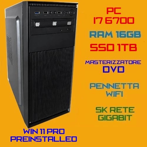 Computer fisso cpu intel i7 - pc,